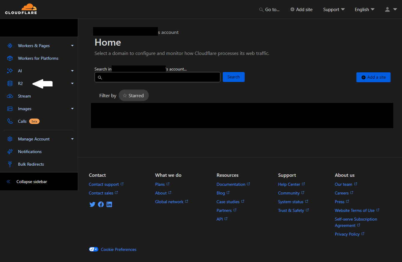 Cloudflare Dashboard