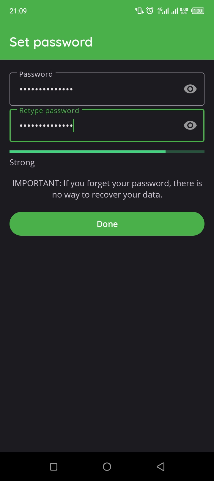 Vault Password